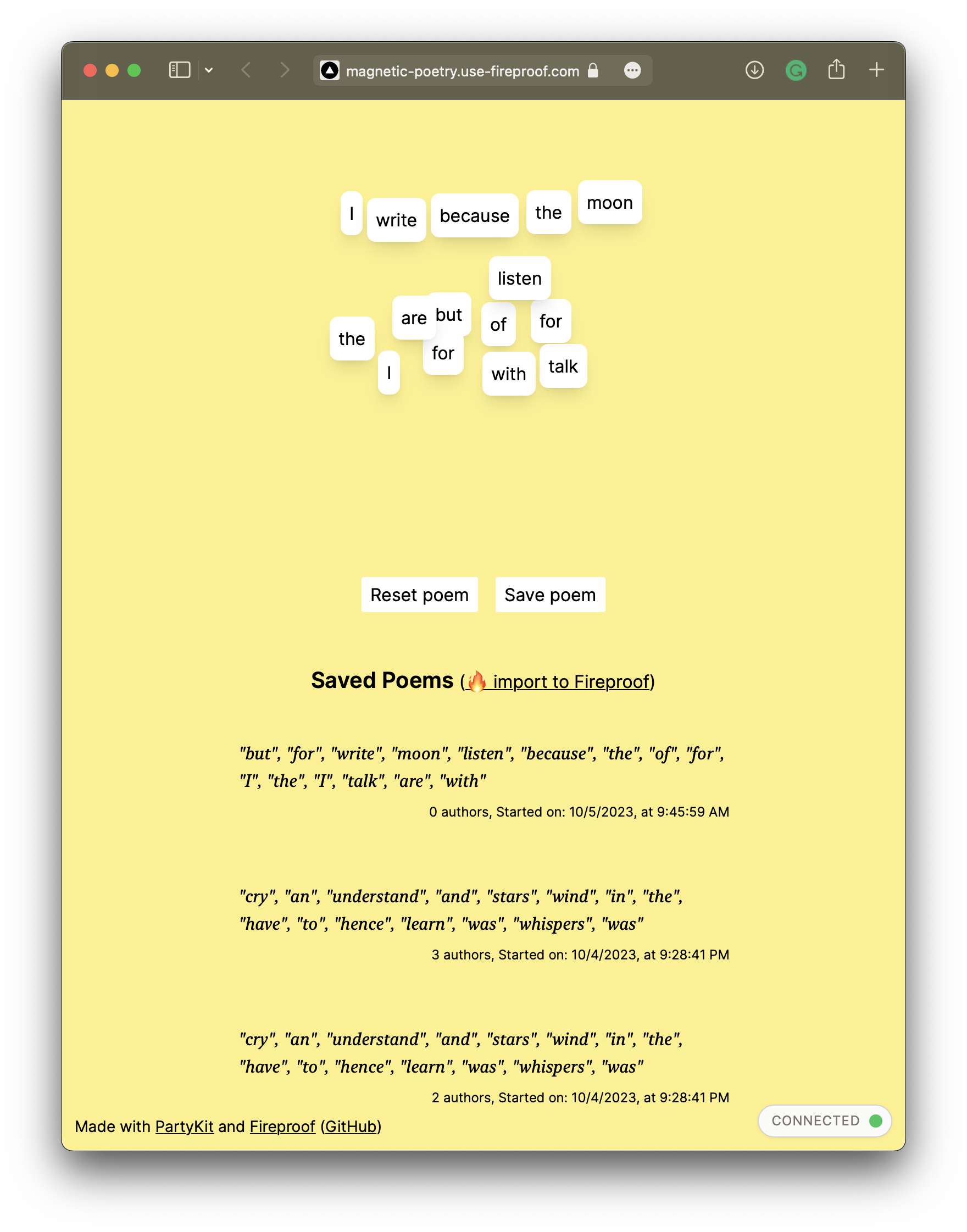 PartyKit Screenshot
